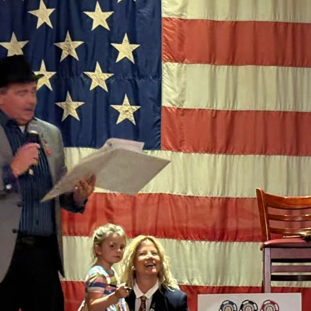 Exit interview & roast of outgoing President Jonathan Shidler — kudos to Club Service Spouses of the Year!