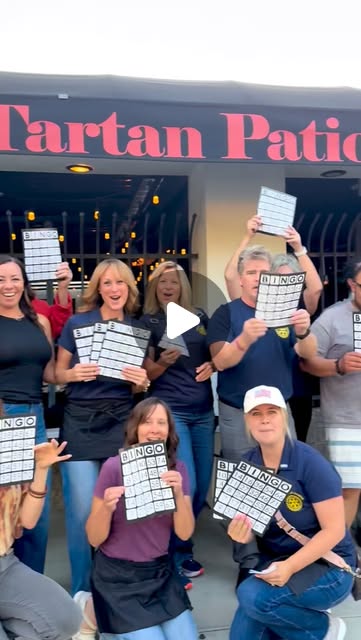 Bingo night fundraiser at Tartan Patio — members having a blast!